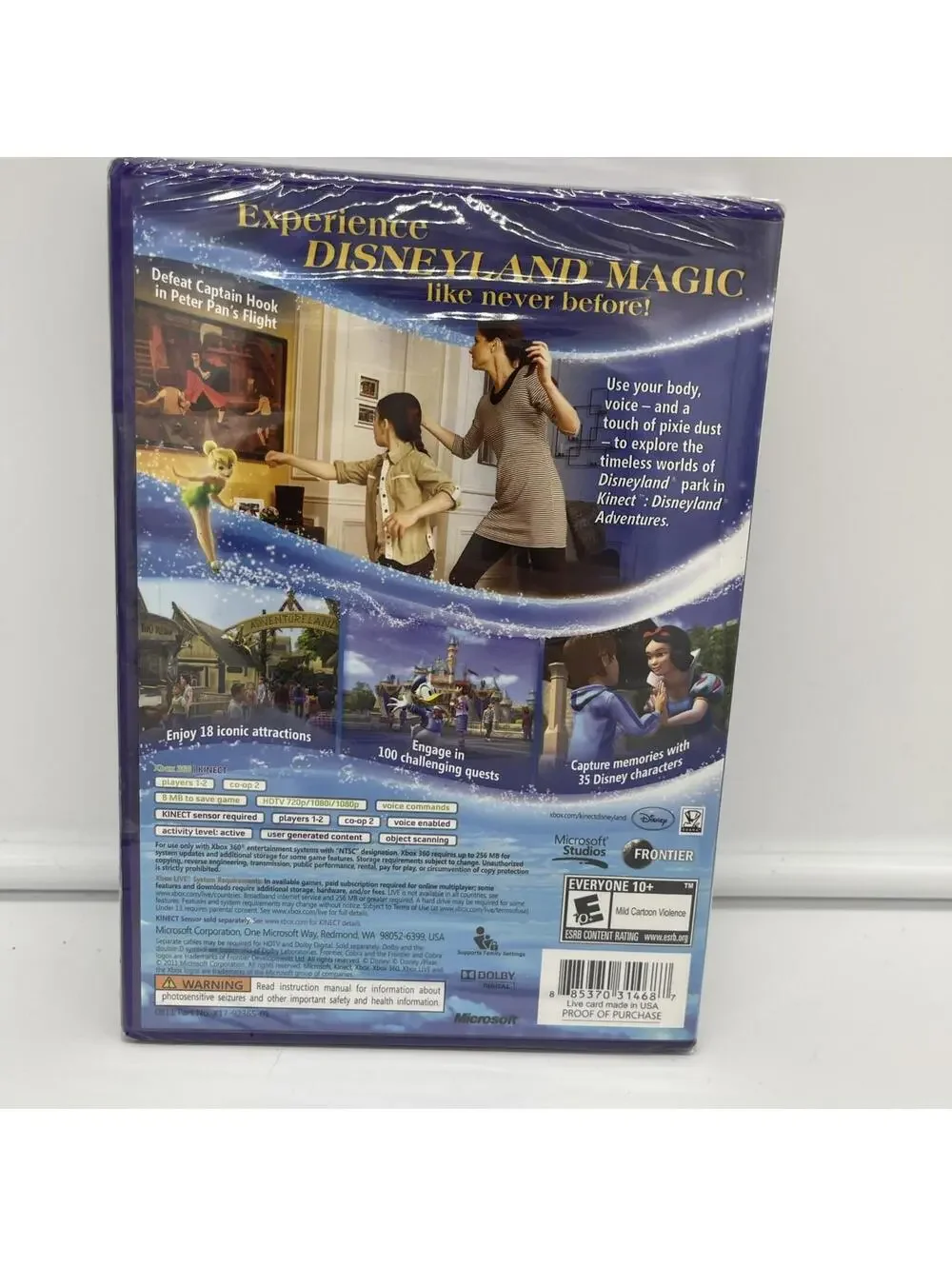 BRAND NEW- Kinect Disneyland Adventures (Microsoft Xbox 360, 2011)